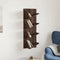 vidaXL - Wandschap - 4-laags - 33x16x90 - cm - bruin - eikenkleurig