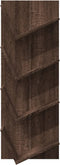 vidaXL - Wandschap - 4-laags - 33x16x90 - cm - bruin - eikenkleurig