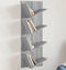 vidaXL - Wandschap - 4-laags - 33x16x90 - cm - grijs - sonoma - eikenkleurig