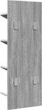 vidaXL - Wandschap - 4-laags - 33x16x90 - cm - grijs - sonoma - eikenkleurig