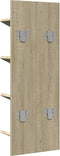 vidaXL - Wandschap - 4-laags - 33x16x90 - cm - sonoma - eikenkleurig