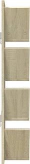 vidaXL - Wandschap - 4-laags - 33x16x90 - cm - sonoma - eikenkleurig