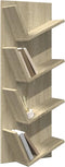 vidaXL - Wandschap - 4-laags - 33x16x90 - cm - sonoma - eikenkleurig