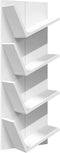 vidaXL - Wandschap - 4-laags - 33x16x90 - cm - wit