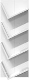 vidaXL - Wandschap - 4-laags - 33x16x90 - cm - wit