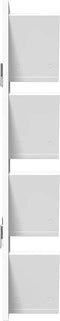 vidaXL - Wandschap - 4-laags - 33x16x90 - cm - wit