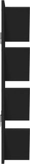 vidaXL - Wandschap - 4-laags - 33x16x90 - cm - wit