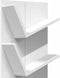 vidaXL - Wandschap - 4-laags - 33x16x90 - cm - wit