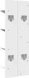vidaXL - Wandschap - 4-laags - 33x16x90 - cm - wit