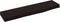 vidaXL - Wandschap - 40x10x2 - cm - behandeld - massief - eikenhout - donkerbruin