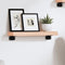 vidaXL - Wandschap - 40x10x4 - cm - onbehandeld - massief - eikenhout