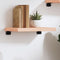 vidaXL - Wandschap - 40x20x4 - cm - onbehandeld - massief - eikenhout