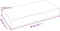vidaXL - Wandschap - 40x20x6 - cm - onbehandeld - massief - eikenhout