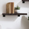 vidaXL - Wandschap - 40x30x(2-4)cm - behandeld - massief - eikenhout - donkerbruin