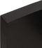 vidaXL - Wandschap - 40x30x(2-6)cm - behandeld - massief - eikenhout - donkerbruin
