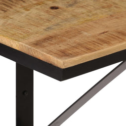 vidaXL - Wandschap - 40x30x32 - cm - massief - mangohout - en - ijzer