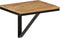 vidaXL - Wandschap - 40x30x32 - cm - massief - mangohout - en - ijzer