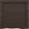vidaXL - Wandschap - 40x40x(2-4)cm - behandeld - massief - eikenhout - donkerbruin