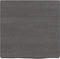 vidaXL - Wandschap - 40x40x(2-4)cm - behandeld - massief - eikenhout - donkerbruin