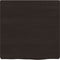 vidaXL - Wandschap - 40x40x(2-4)cm - behandeld - massief - eikenhout - donkerbruin