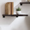 vidaXL - Wandschap - 40x40x(2-4)cm - behandeld - massief - eikenhout - donkerbruin