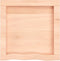 vidaXL - Wandschap - 40x40x(2-4) - cm - onbehandeld - massief - eikenhout