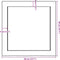 vidaXL - Wandschap - 40x40x(2-4) - cm - onbehandeld - massief - eikenhout