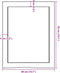 vidaXL - Wandschap - 40x50x(2-4)cm - behandeld - massief - eikenhout - donkerbruin