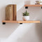 vidaXL - Wandschap - 40x50x(2-4) - cm - behandeld - massief - eikenhout - lichtbruin