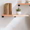 vidaXL - Wandschap - 40x50x(2-4) - cm - onbehandeld - massief - eikenhout