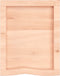 vidaXL - Wandschap - 40x50x(2-4) - cm - onbehandeld - massief - eikenhout