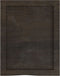 vidaXL - Wandschap - 40x50x(2-6)cm - behandeld - massief - eikenhout - donkerbruin