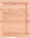 vidaXL - Wandschap - 40x50x(2-6) - cm - behandeld - massief - eikenhout - lichtbruin