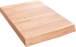 vidaXL - Wandschap - 40x60x(2-6) - cm - behandeld - massief - eikenhout - lichtbruin