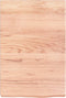 vidaXL - Wandschap - 40x60x(2-6) - cm - behandeld - massief - eikenhout - lichtbruin