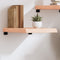 vidaXL - Wandschap - 40x60x(2-6) - cm - onbehandeld - massief - eikenhout