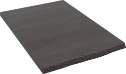 vidaXL - Wandschap - 40x60x2 - cm - behandeld - massief - eikenhout - donkerbruin