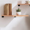vidaXL - Wandschap - 40x60x2 - cm - behandeld - massief - eikenhout - lichtbruin