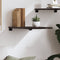 vidaXL - Wandschap - 40x60x2 - cm - behandeld - massief - eikenhout - donkerbruin