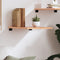 vidaXL - Wandschap - 40x60x2 - cm - behandeld - massief - eikenhout - lichtbruin