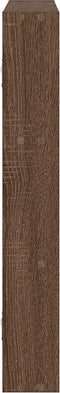 vidaXL - Wandschap - 43x9x60 - cm - bewerkt - hout - bruin - eikenkleurig