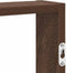 vidaXL - Wandschap - 43x9x60 - cm - bewerkt - hout - bruin - eikenkleurig