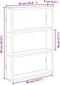 vidaXL - Wandschap - 43x9x60 - cm - bewerkt - hout - gerookt - eikenkleurig