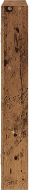 vidaXL - Wandschap - 43x9x60 - cm - bewerkt - hout - oud - houtkleurig