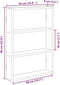 vidaXL - Wandschap - 43x9x60 - cm - bewerkt - hout - oud - houtkleurig