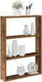 vidaXL - Wandschap - 43x9x60 - cm - bewerkt - hout - oud - houtkleurig