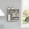 vidaXL - Wandschap - 45,1x16x45,1 - cm - spaanplaat - betongrijs