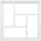 vidaXL - Wandschap - 45,1x16x45,1 - cm - spaanplaat - hoogglans - wit