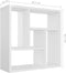 vidaXL - Wandschap - 45,1x16x45,1 - cm - spaanplaat - hoogglans - wit