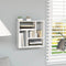 vidaXL - Wandschap - 45,1x16x45,1 - cm - spaanplaat - wit